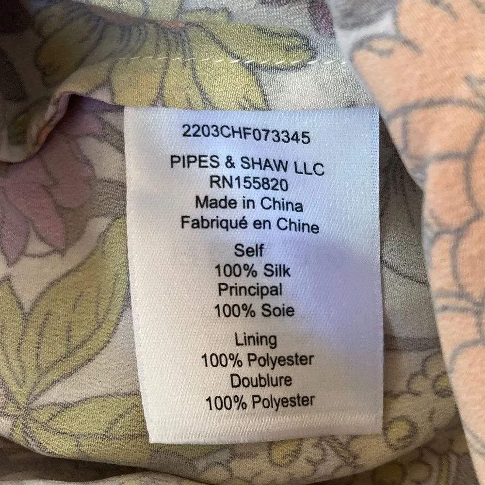 Veronica Beard  Stone Garden Floral Eleonora Midi Skirt Size 4 Pink Orange